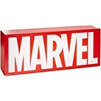 Marvel Marvel Logo Unisex Lámpara de mesa rojo-blanco- Plastico-